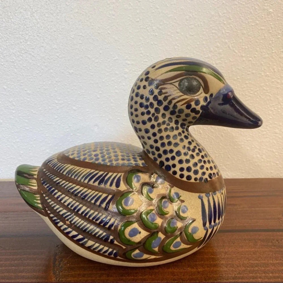 Mateo Mexican Pottery Duck Ceramic Art - Picture 1 of 8